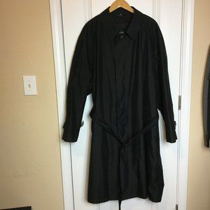 Lauren Ralph Lauren Black Trench Coat Rain Jacket